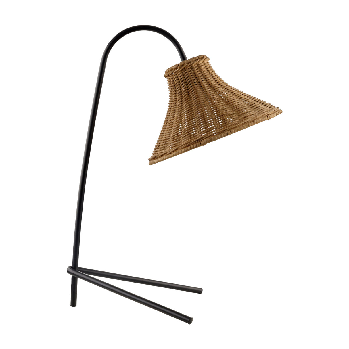 Modern European furniture - Tan Rattan Accent Table Lamp - www.oroa.com | Oroa.com
