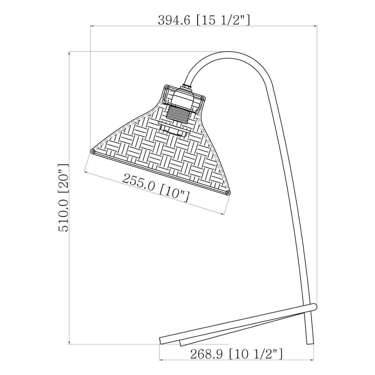 Modern European furniture - Tan Rattan Accent Table Lamp - www.oroa.com | Oroa.com