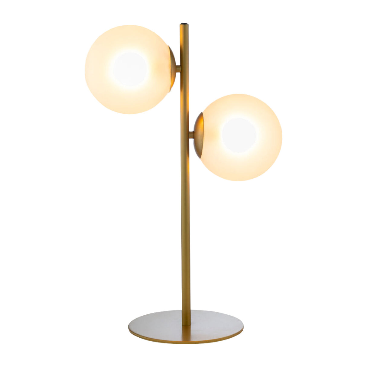 Modern European furniture - Dual White Glass Table Lamp - www.oroa.com | Oroa.com
