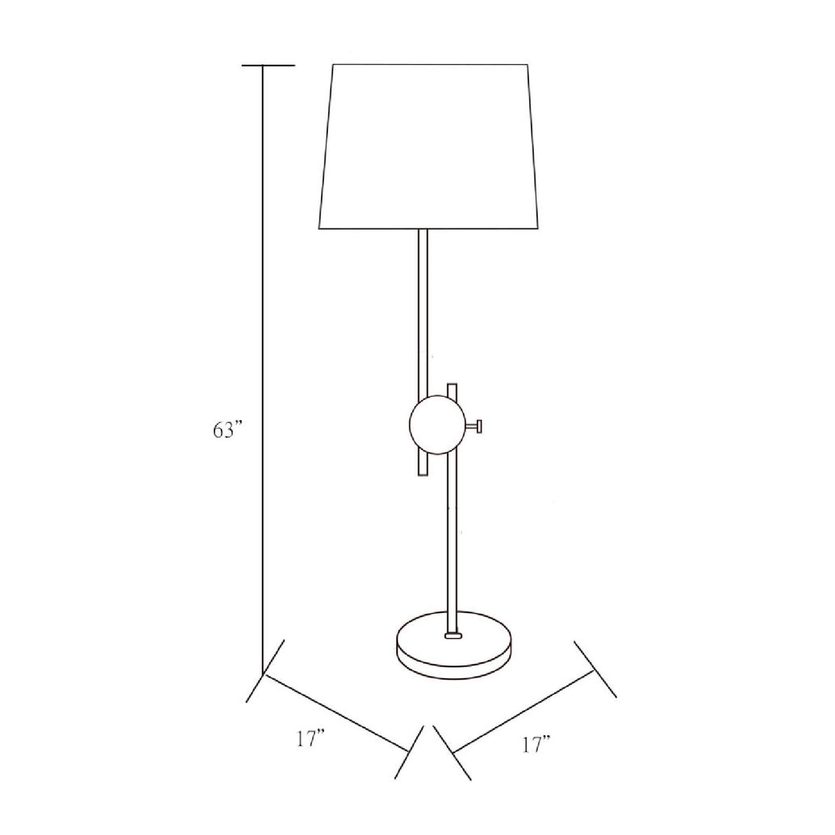 Modern European furniture - Antiqued Metallic Floor Lamp - www.oroa.com | Oroa.com