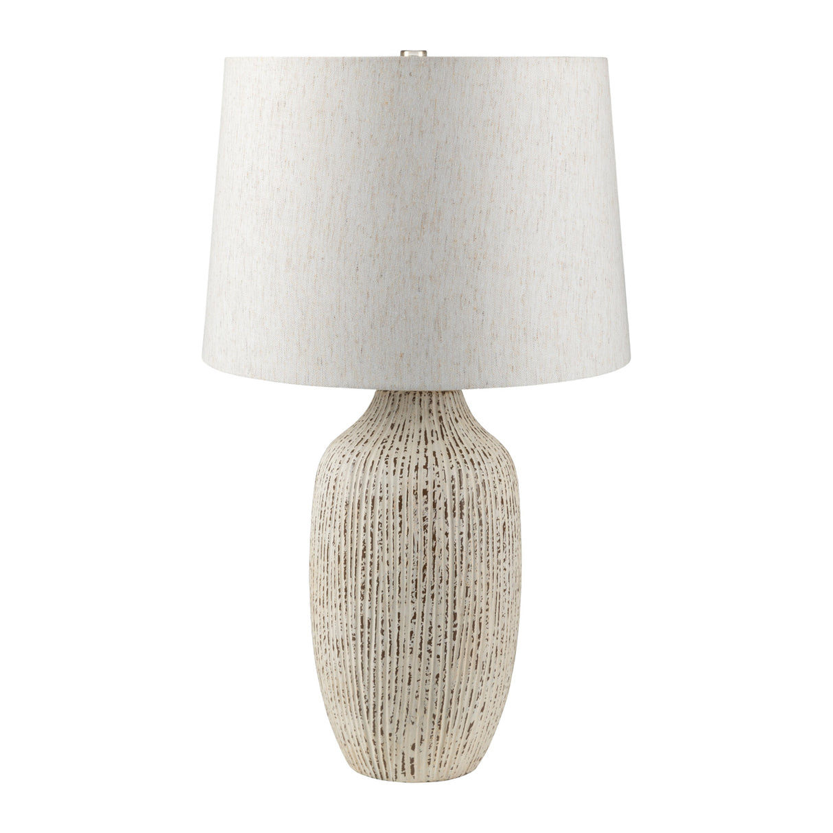 Modern European furniture - Rustic White Ceramic Table Lamp - www.oroa.com | Oroa.com