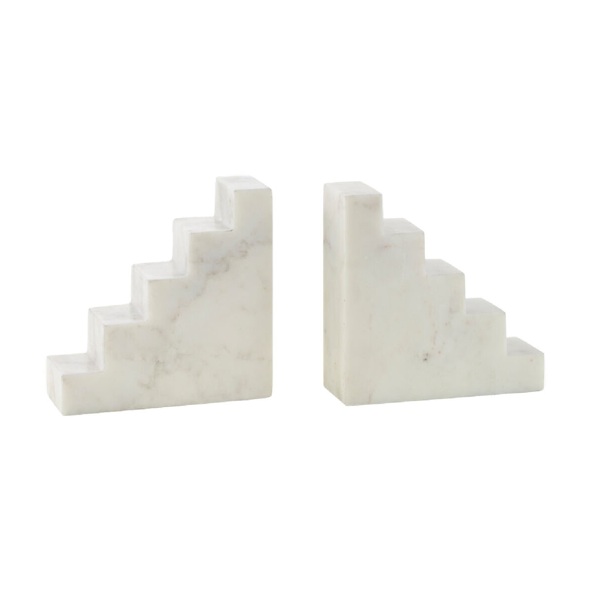 Modern European furniture - Marble Stairs Bookends (2) - www.oroa.com | Oroa.com