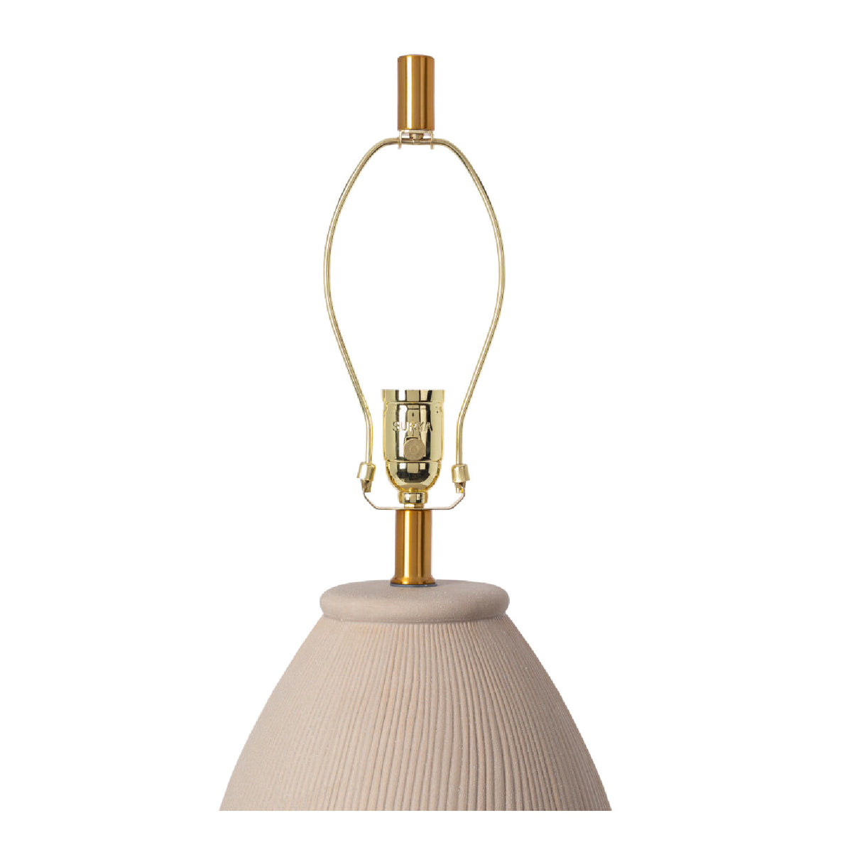 Modern European furniture - Glazed Gray Ceramic Table Lamp - www.oroa.com | Oroa.com