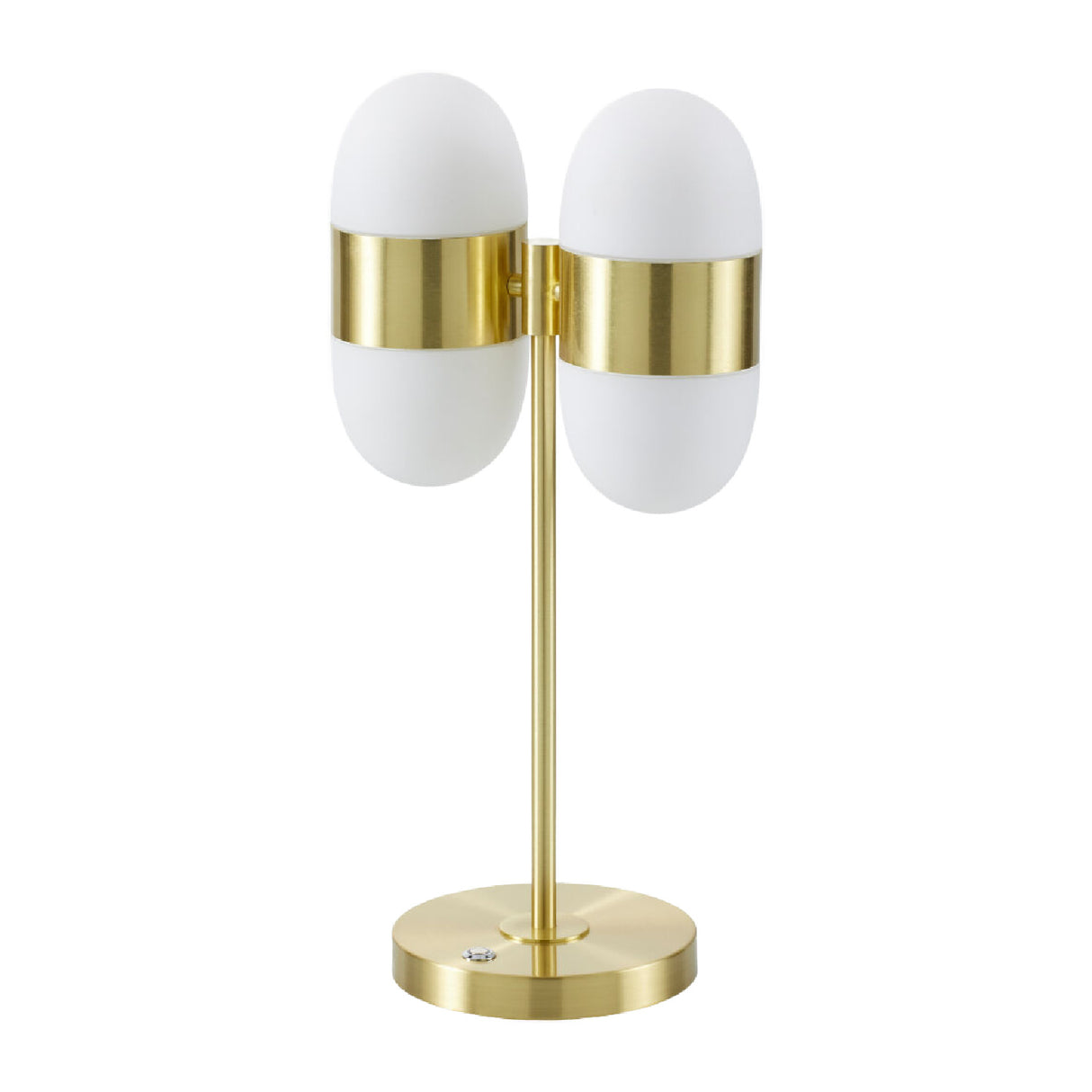 Modern European furniture - Dual White Glass Table Lamp - www.oroa.com | Oroa.com