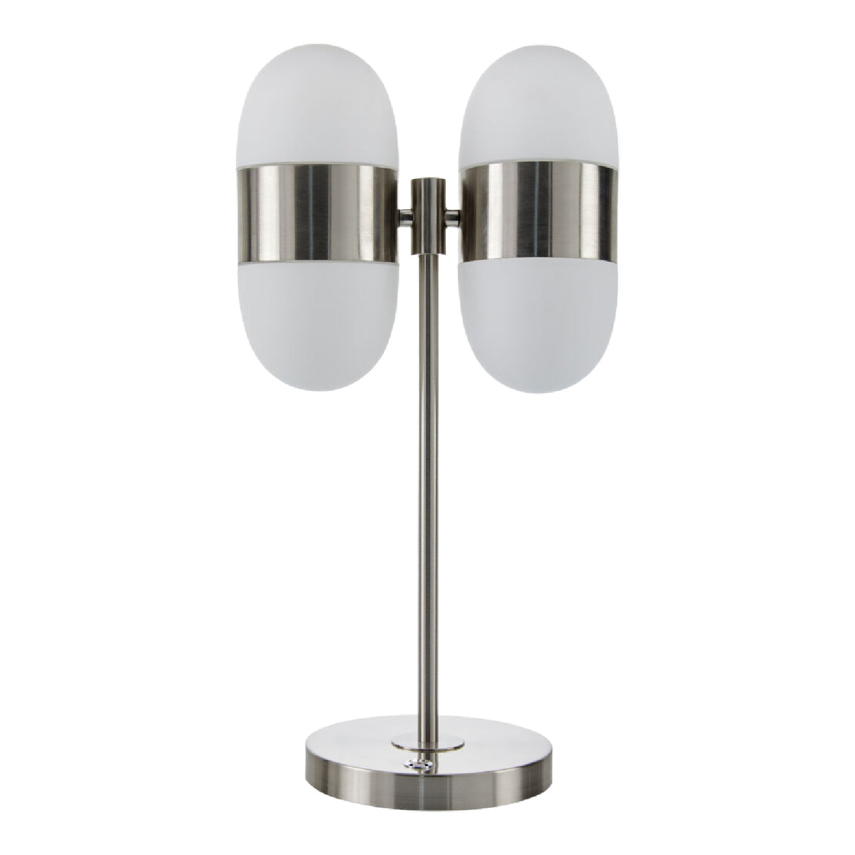 Modern European furniture - Dual White Glass Table Lamp - www.oroa.com | Oroa.com