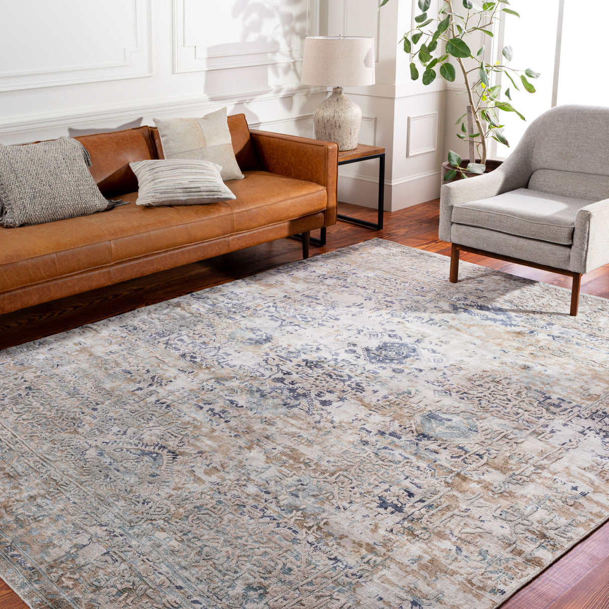 Modern European furniture - Hand-Loomed Viscose Round Area Rug 8' x 8' - www.oroa.com | Oroa.com