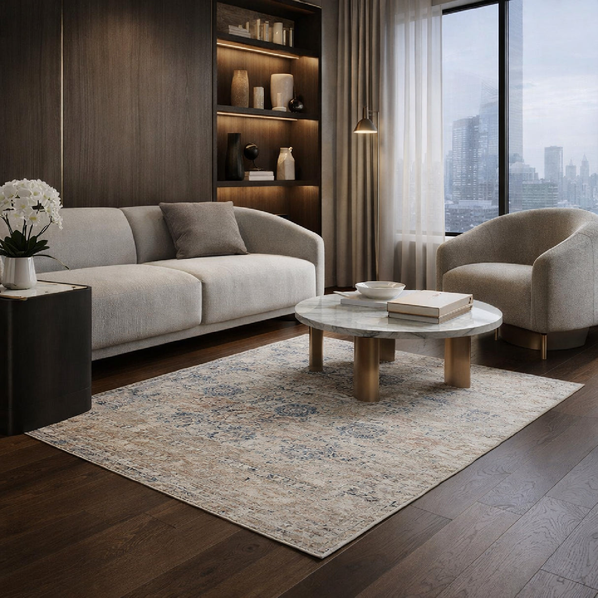 Modern furniture - Handmade Viscose Rectangular Carpet - www.oroa.com | Oroa.com