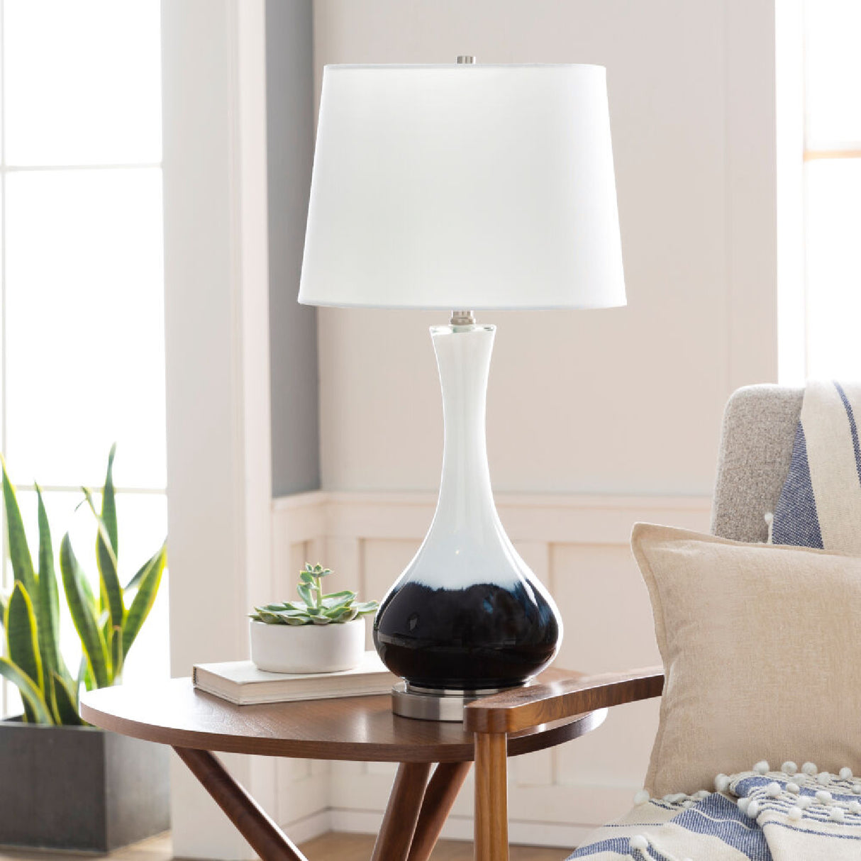 Modern European furniture - Two-Colored Glass Table Lamp - www.oroa.com | Oroa.com
