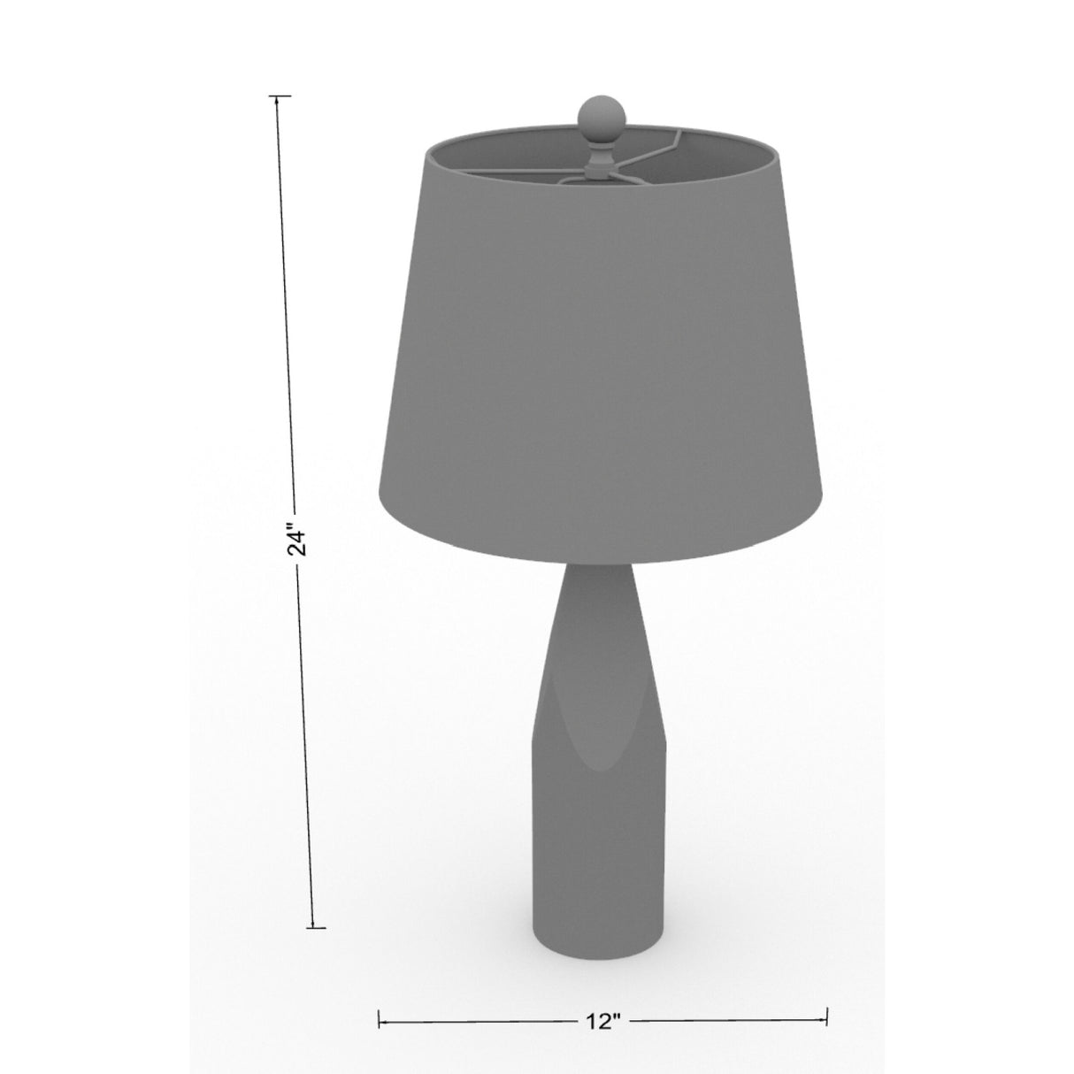 Modern European furniture - Weathered Gray Accent Table Lamp - www.oroa.com | Oroa.com