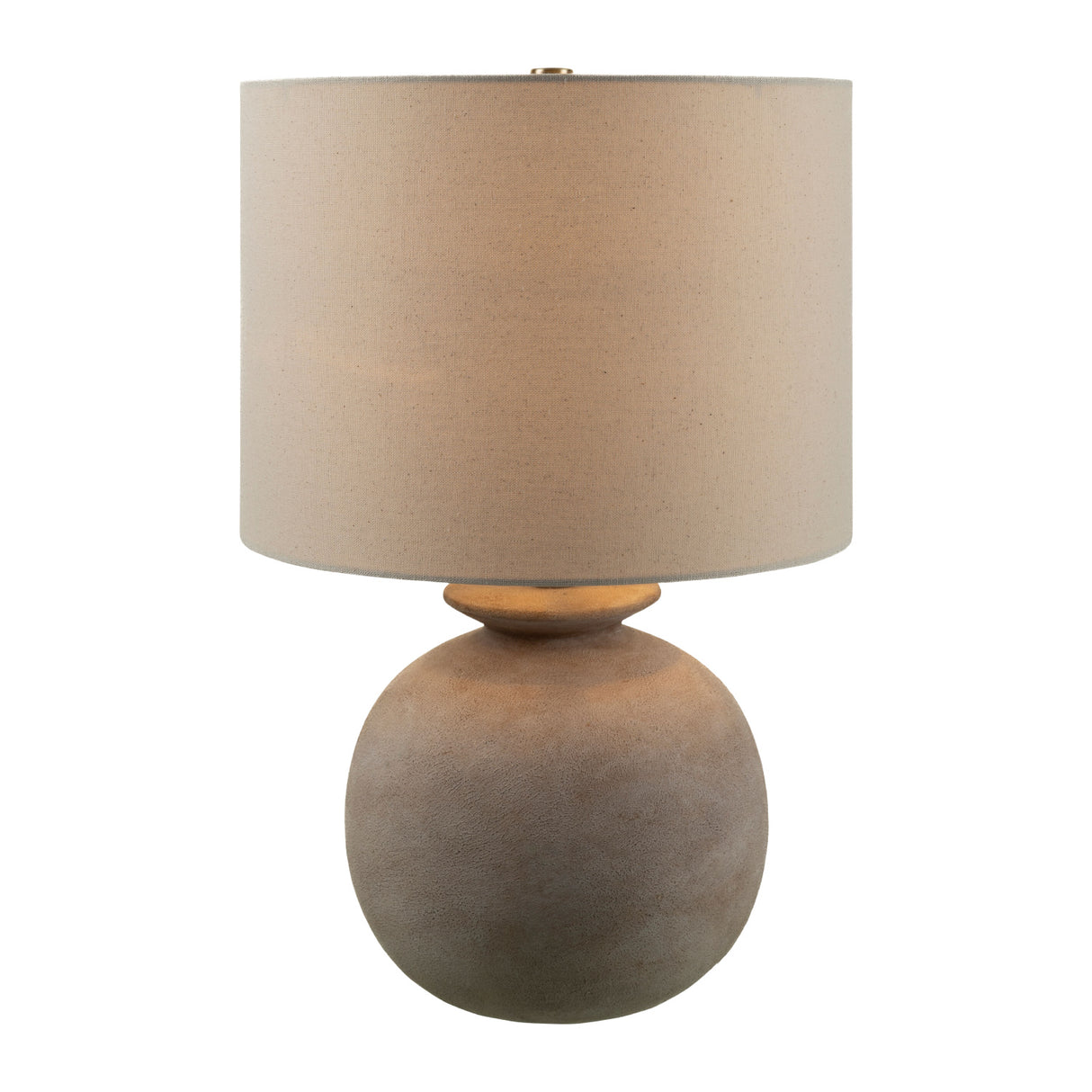 Modern European furniture - Rounded Cream Accent Table Lamp - www.oroa.com | Oroa.com
