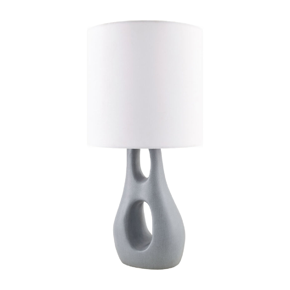 Modern European furniture - Textured Gray Accent Table Lamp - www.oroa.com | Oroa.com