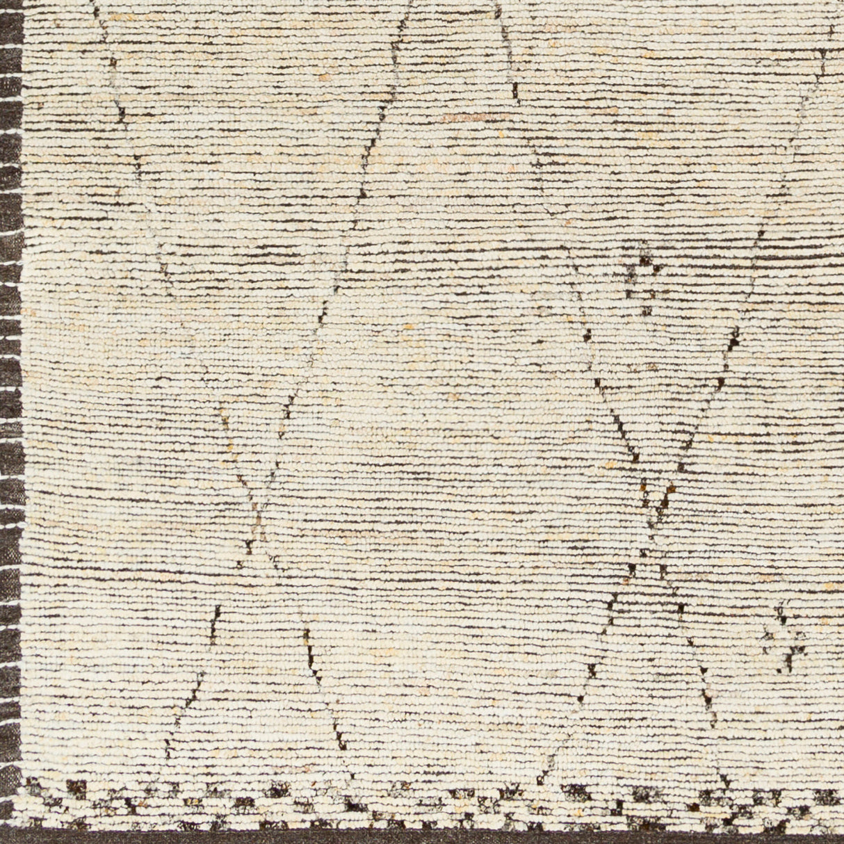 Gray Hand-Knotted Wool Table Runner | Oroa.com
