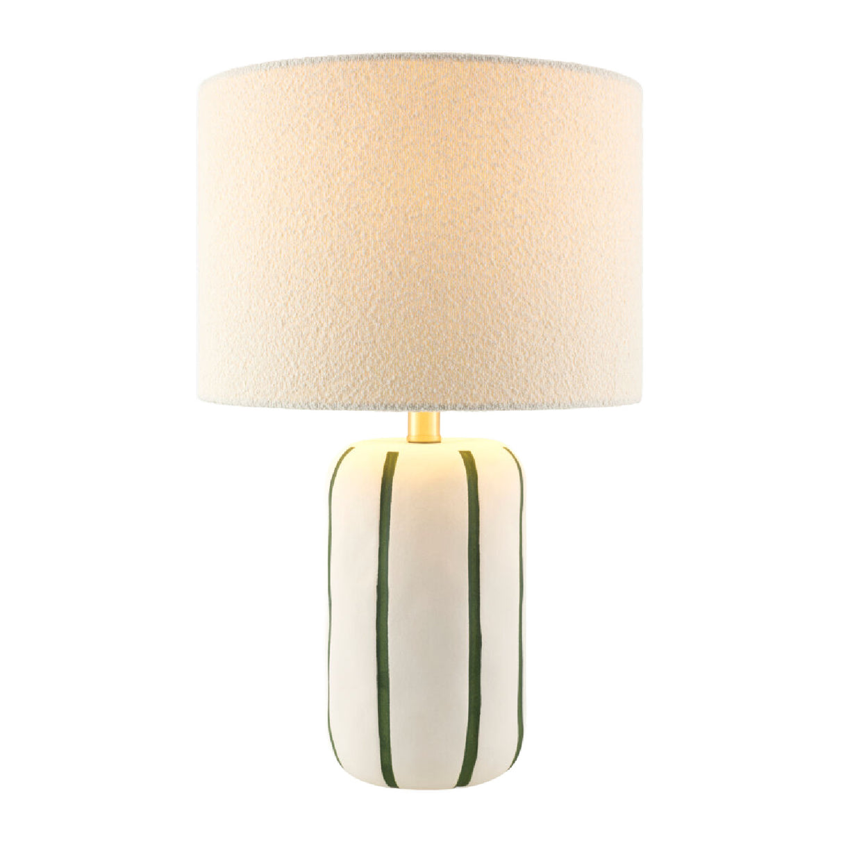 Modern European furniture - Lined Ceramic Linen Table Lamp - www.oroa.com | Oroa.com