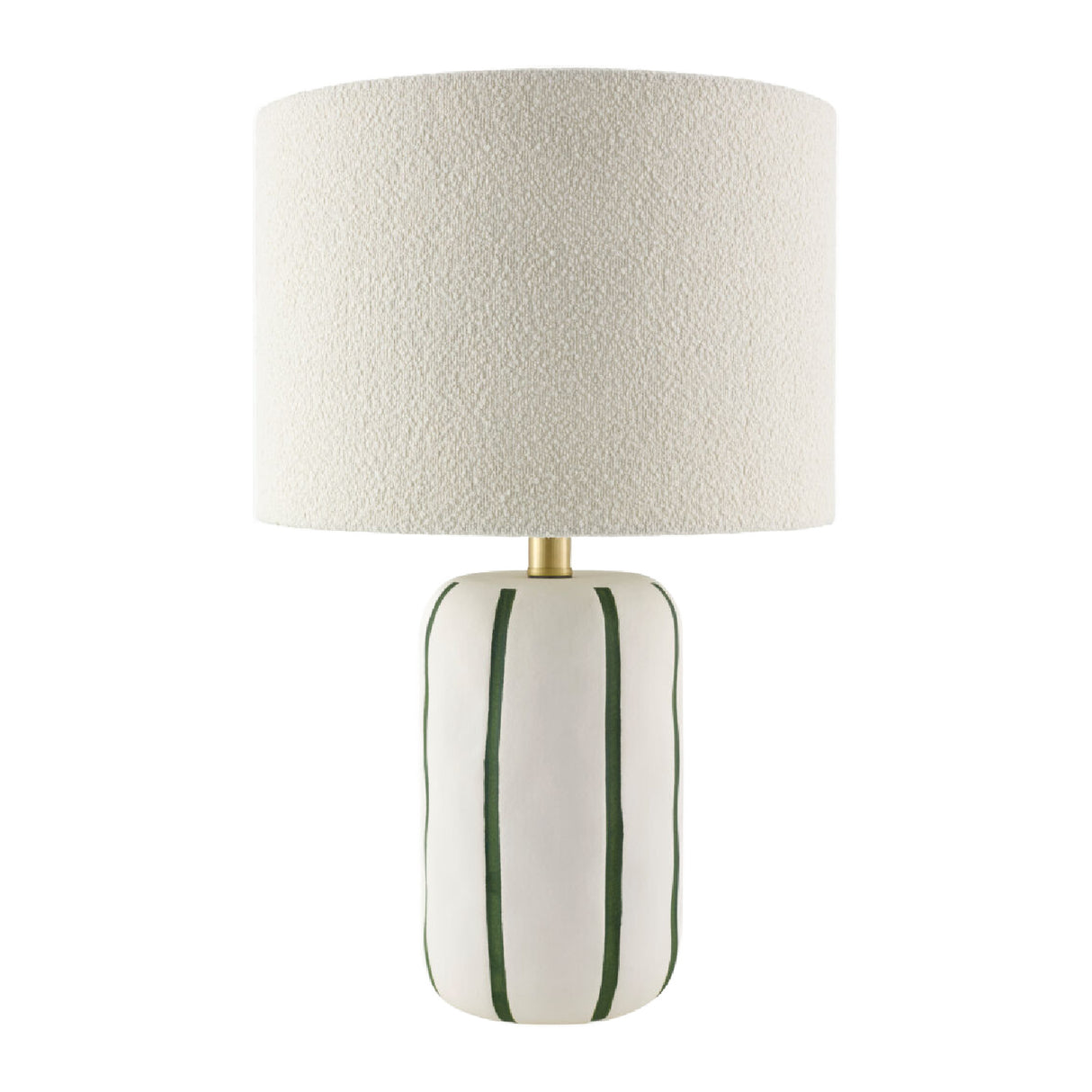 Modern European furniture - Lined Ceramic Linen Table Lamp - www.oroa.com | Oroa.com