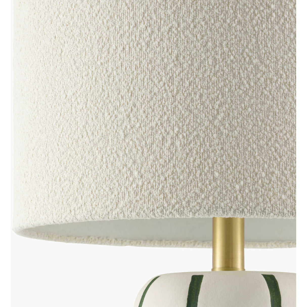 Modern European furniture - Lined Ceramic Linen Table Lamp - www.oroa.com | Oroa.com