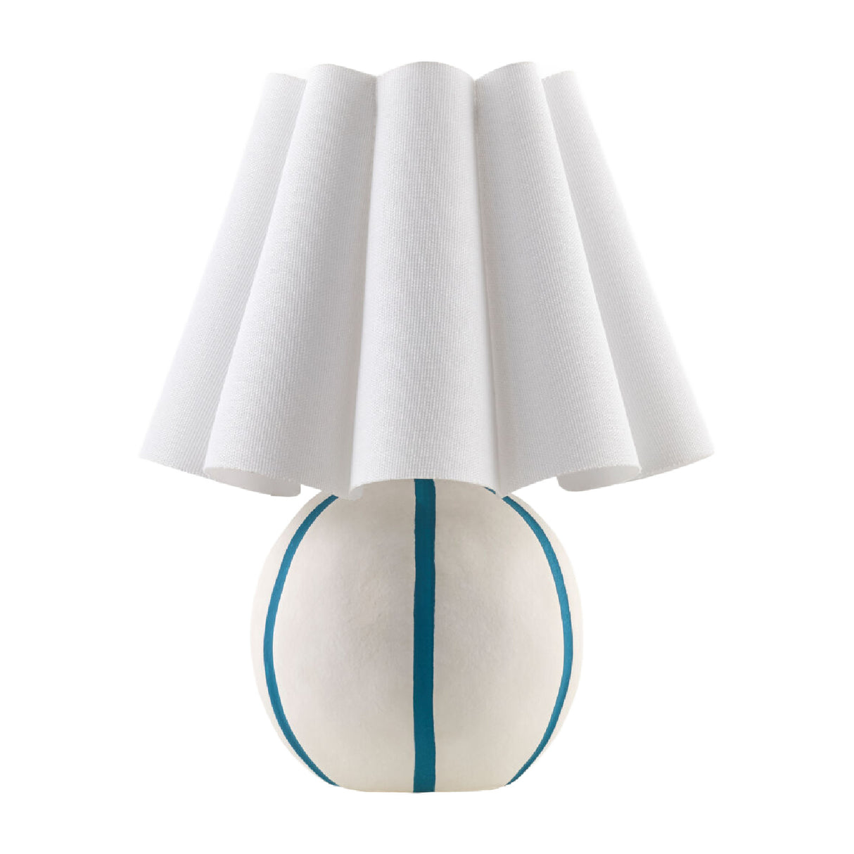 Modern European furniture - Lined Round Ceramic Table Lamp - www.oroa.com | Oroa.com