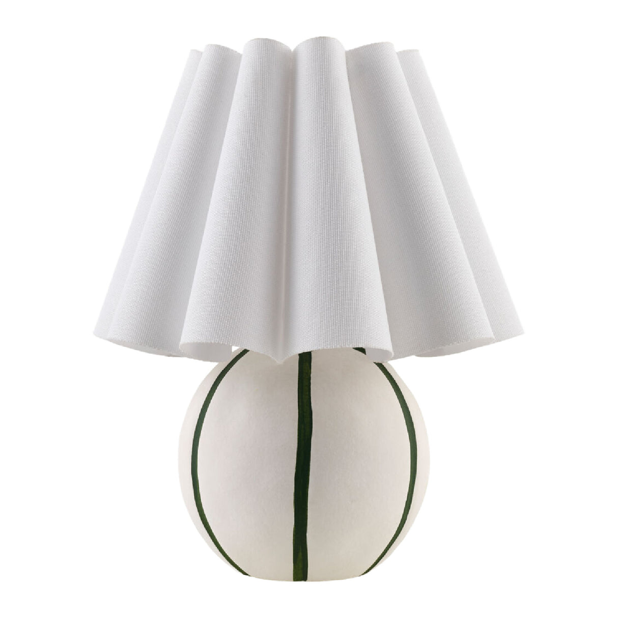 Modern European furniture - Lined Round Ceramic Table Lamp - www.oroa.com | Oroa.com