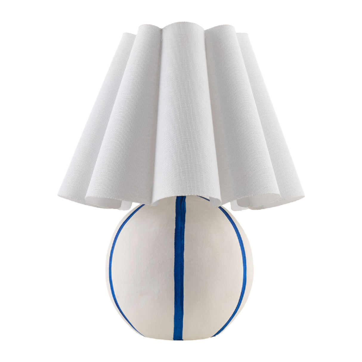 Modern European furniture - Lined Round Ceramic Table Lamp - www.oroa.com | Oroa.com