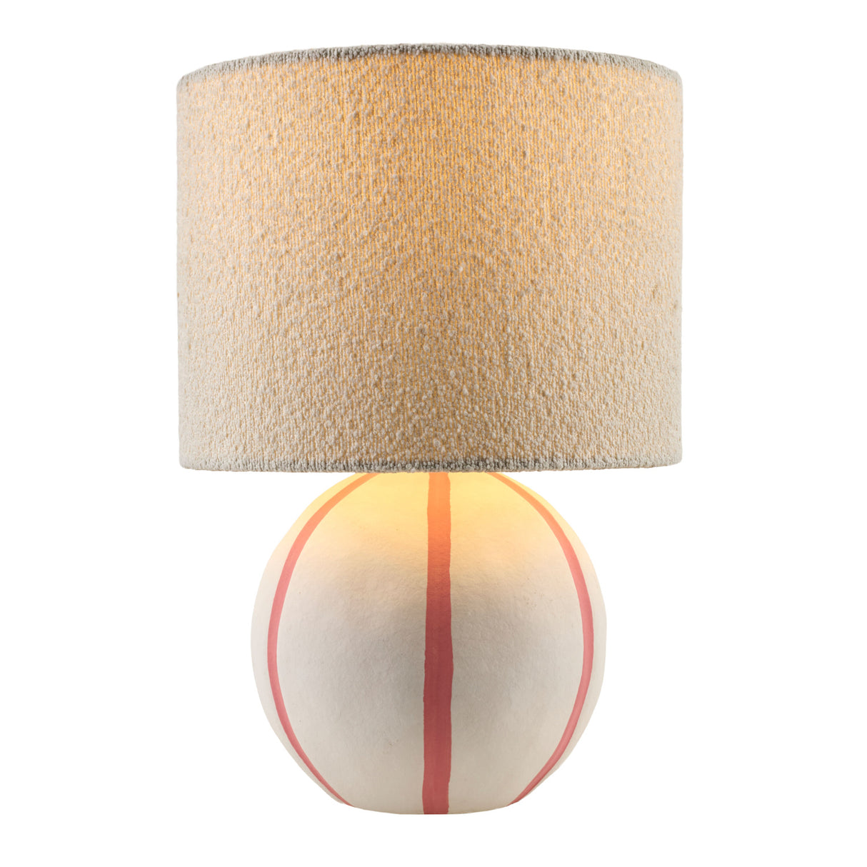 Modern European furniture - Round Lined Ceramic Table Lamp - www.oroa.com | Oroa.com