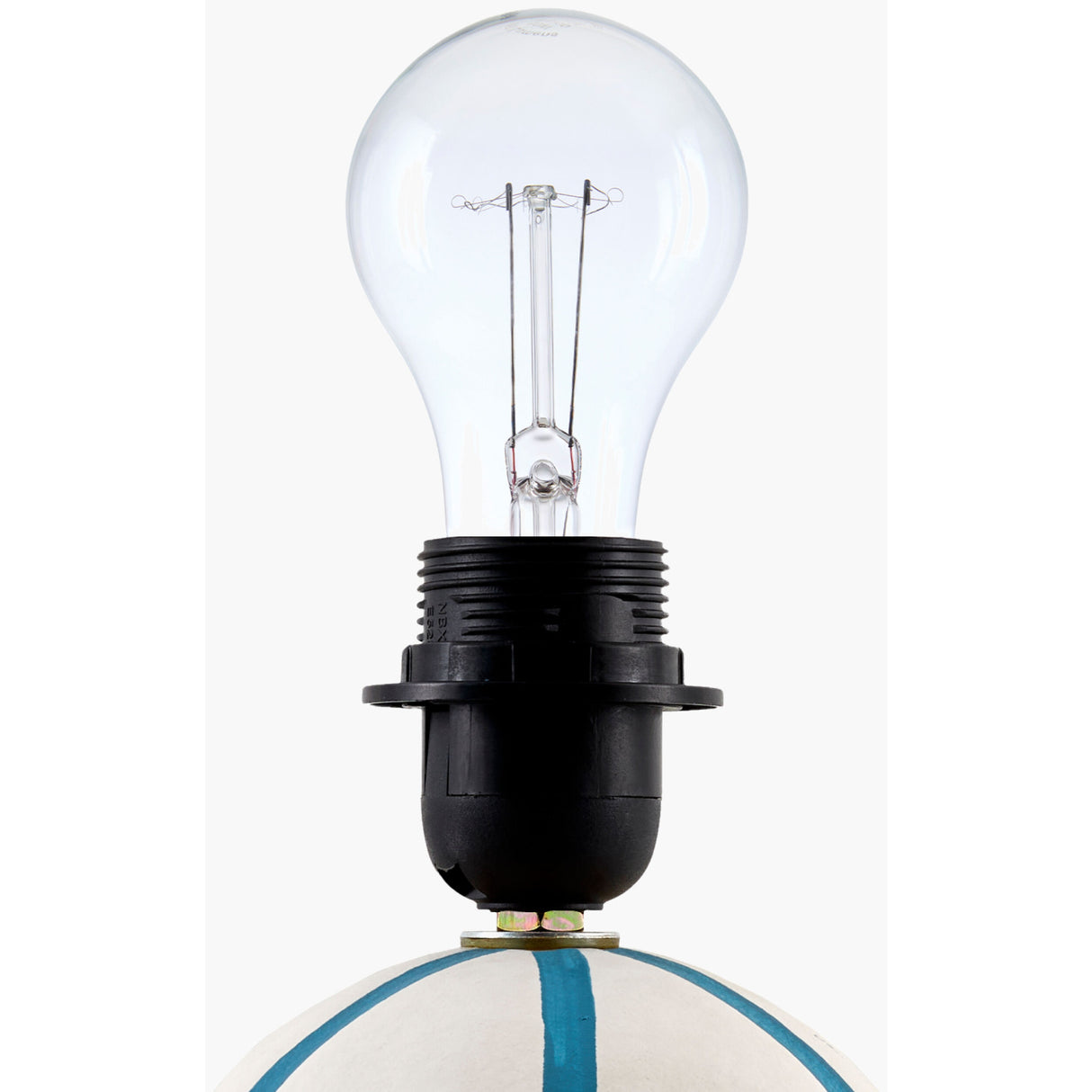 Modern European furniture - Round Lined Ceramic Table Lamp - www.oroa.com | Oroa.com