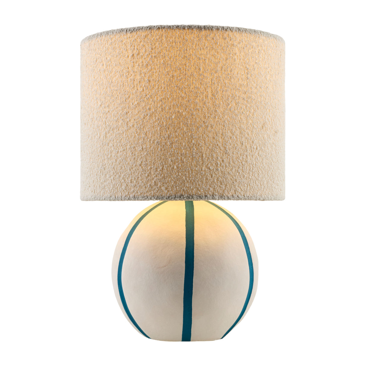 Modern European furniture - Round Lined Ceramic Table Lamp - www.oroa.com | Oroa.com