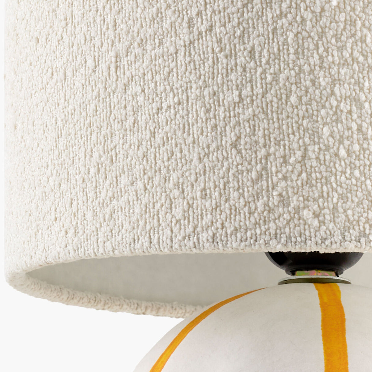 Modern European furniture - Round Lined Ceramic Table Lamp - www.oroa.com | Oroa.com