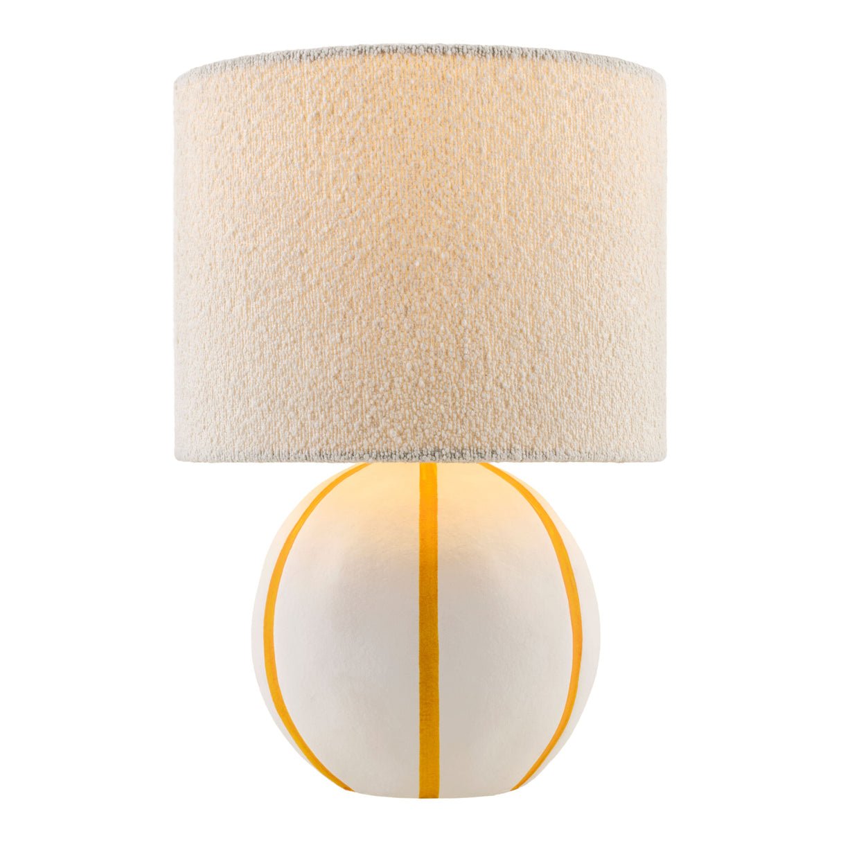 Modern European furniture - Round Lined Ceramic Table Lamp - www.oroa.com | Oroa.com