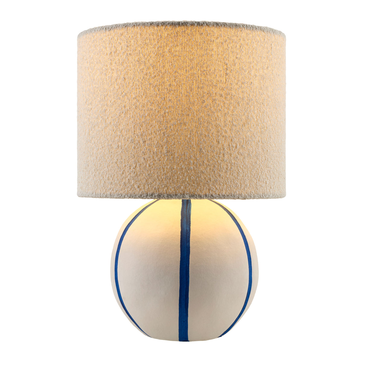 Modern European furniture - Round Lined Ceramic Table Lamp - www.oroa.com | Oroa.com