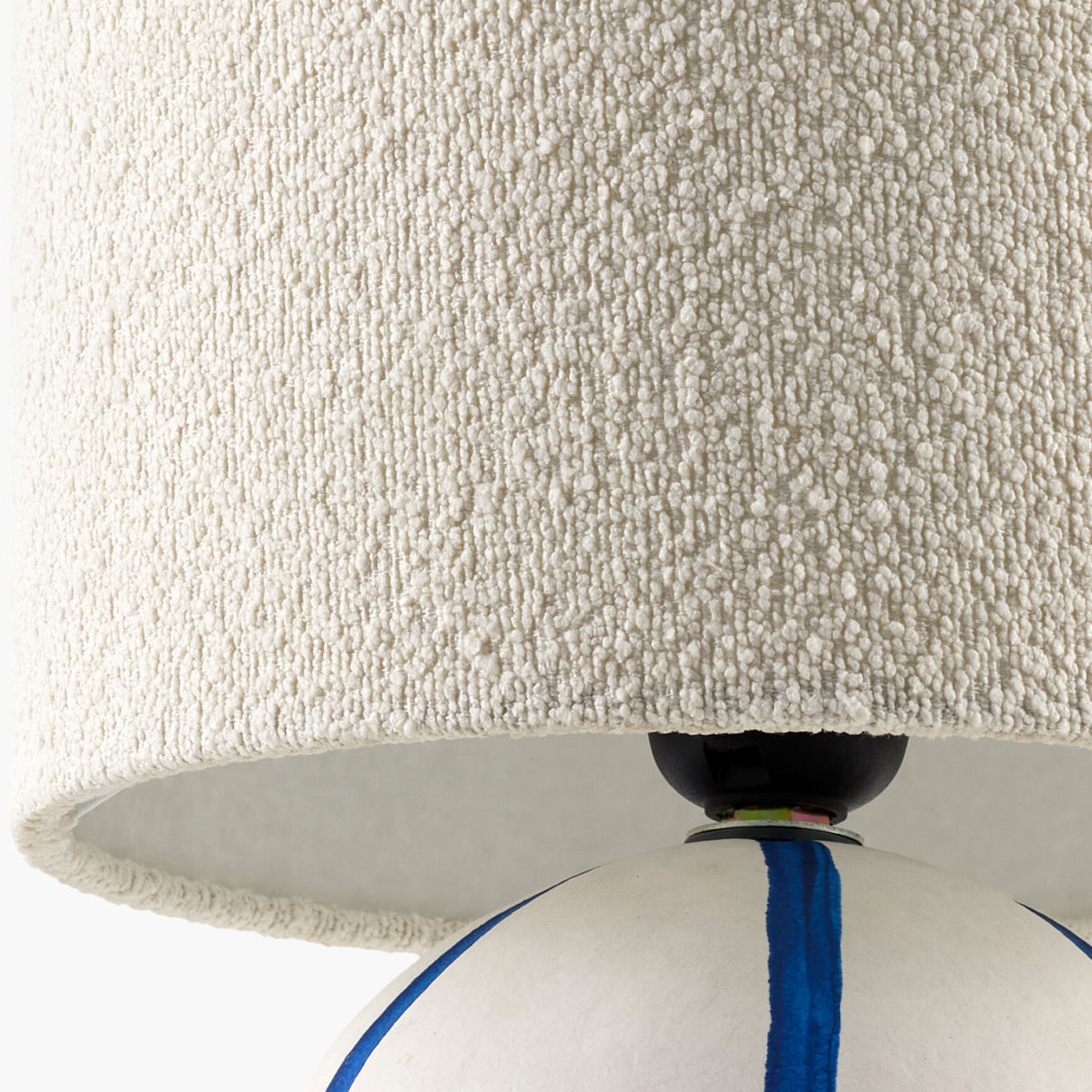 Modern European furniture - Round Lined Ceramic Table Lamp - www.oroa.com | Oroa.com