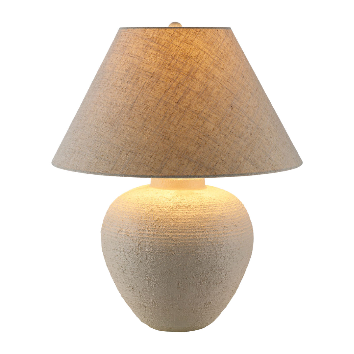 Modern European furniture - Empire Linen Shade Table Lamp - www.oroa.com | Oroa.com