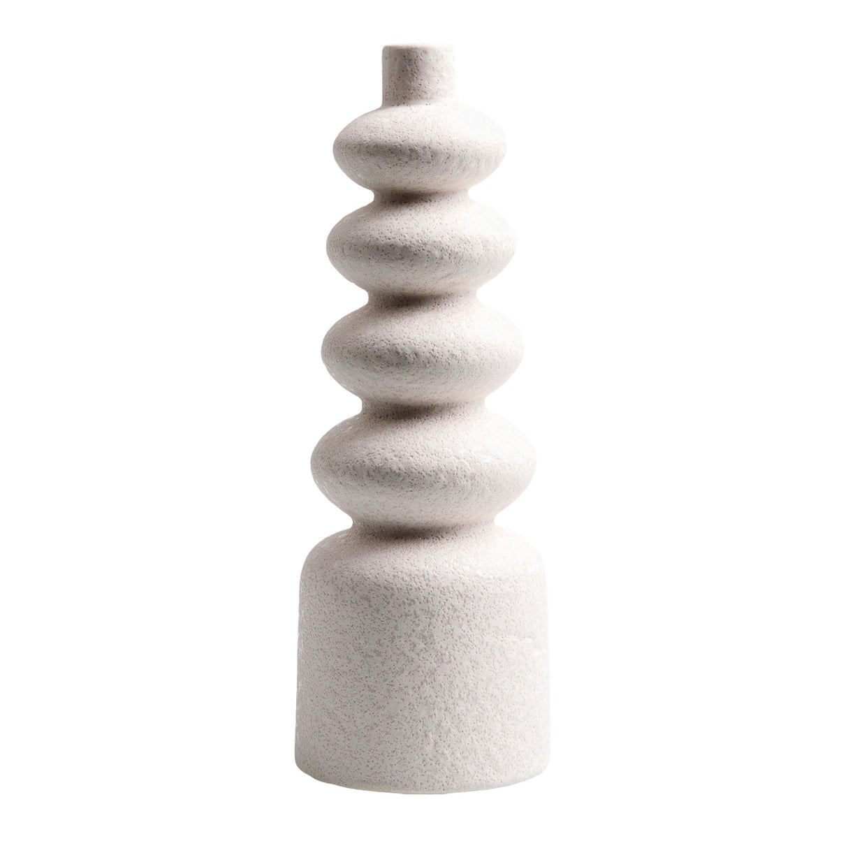Modern European furniture - White Ceramic Layered Vase - www.oroa.com | Oroa.com