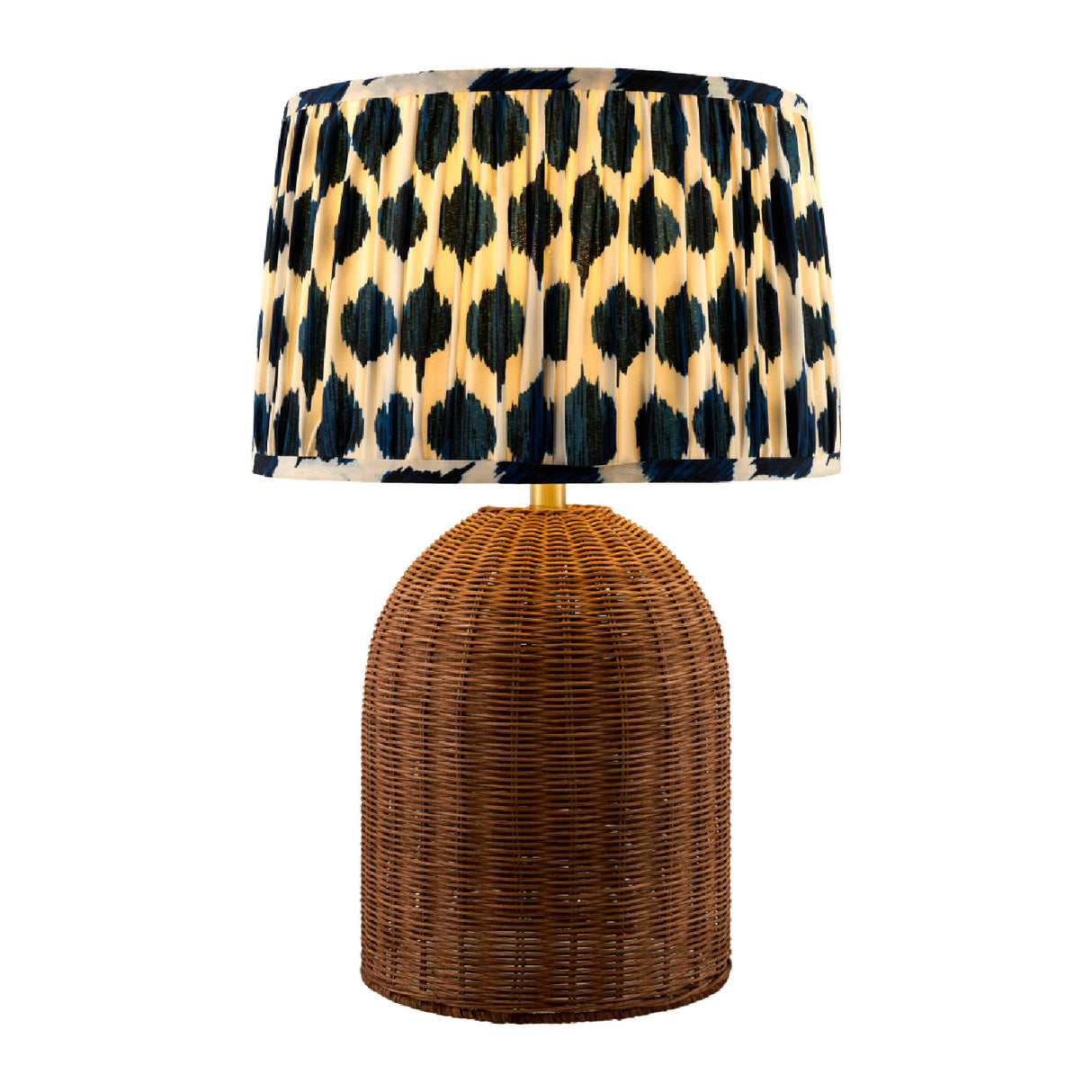 Modern European furniture - Blue Patterned Fabric Table Lamp - www.oroa.com | Oroa.com