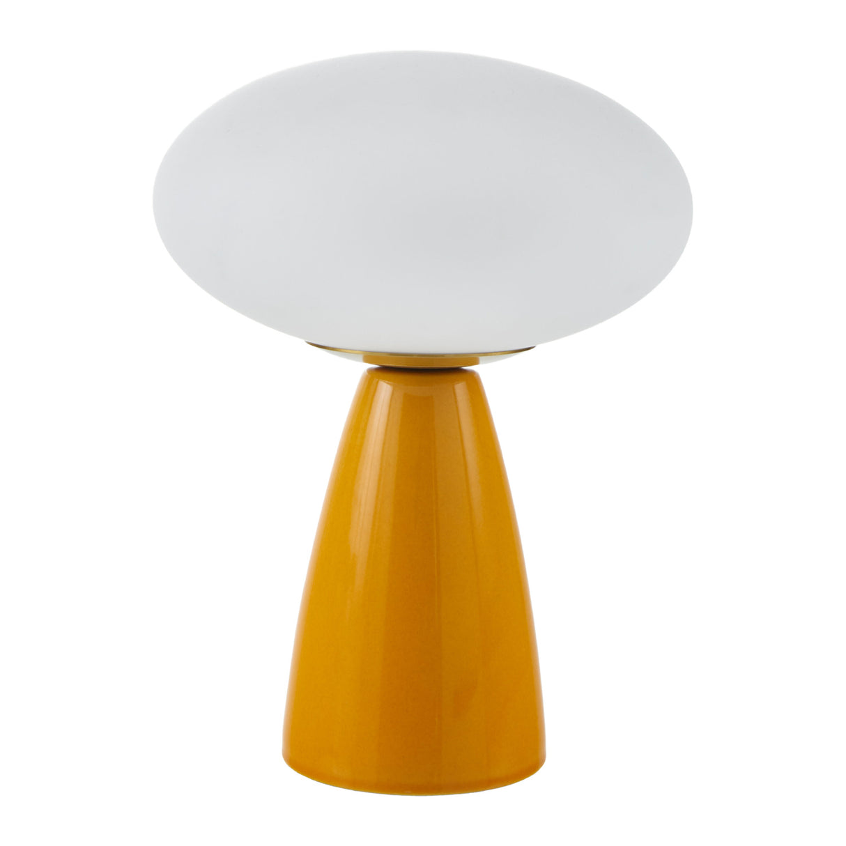 Modern European furniture - Oval White Glass Table Lamp - www.oroa.com | Oroa.com