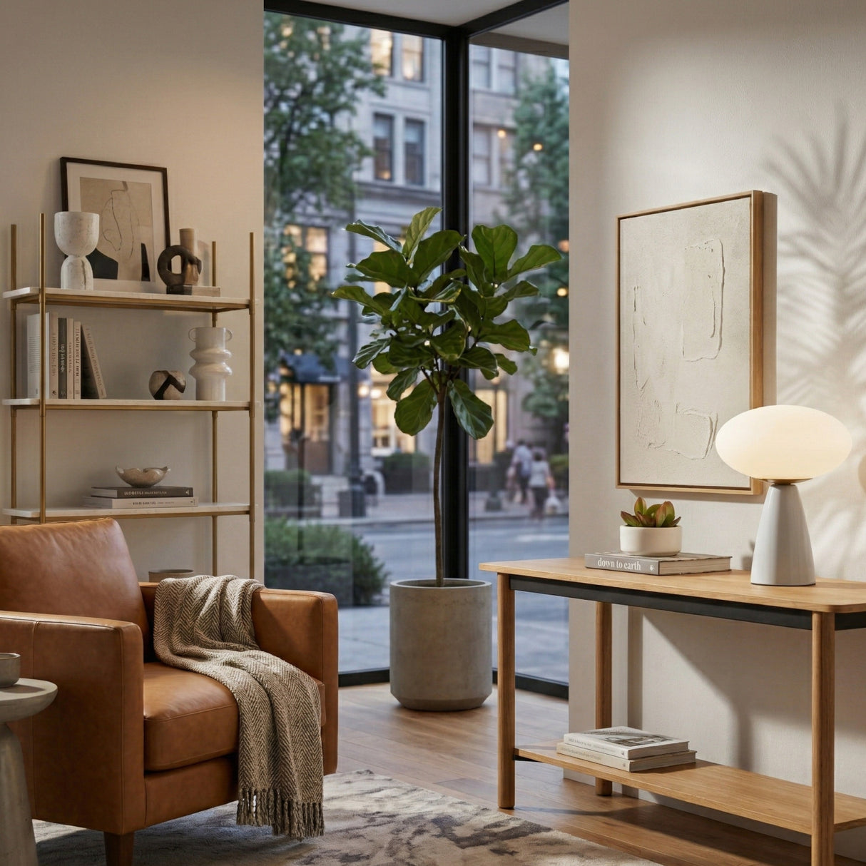 Modern European furniture - Oval White Glass Table Lamp - www.oroa.com | Oroa.com