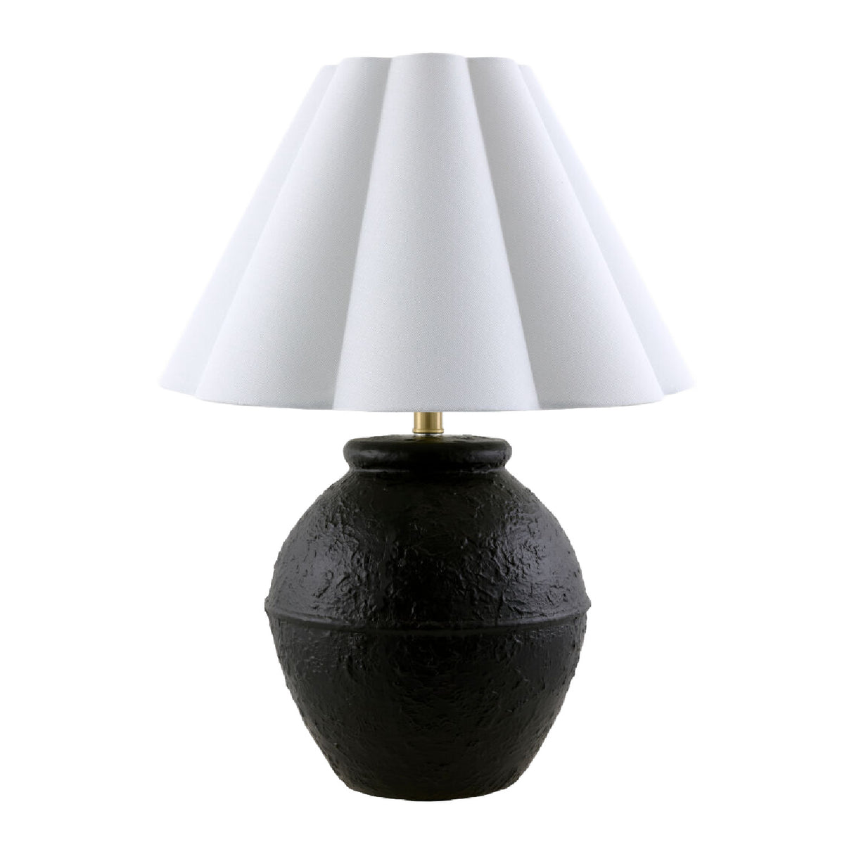Modern European furniture - Scallop Folded Linen Table Lamp - www.oroa.com | Oroa.com