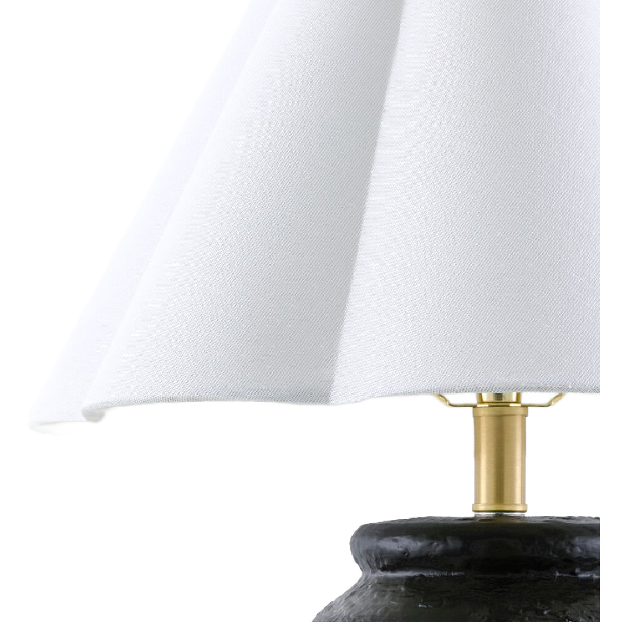 Modern European furniture - Scallop Folded Linen Table Lamp - www.oroa.com | Oroa.com