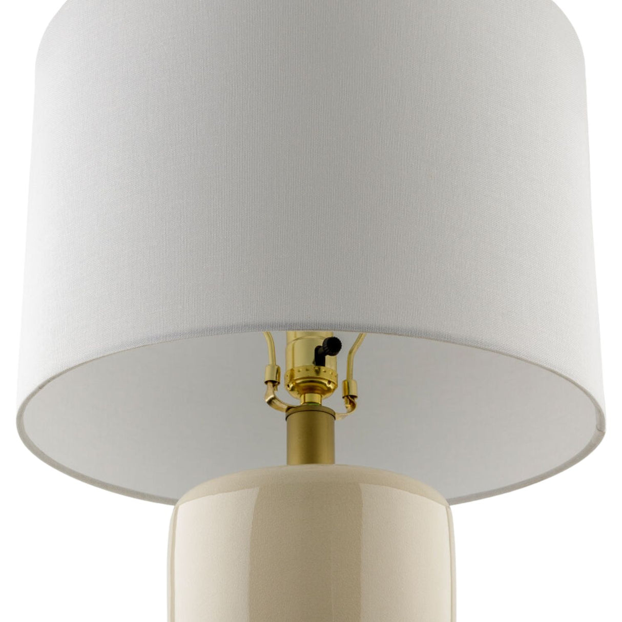 Modern European furniture - Glazed Ceramic Linen Table Lamp - www.oroa.com | Oroa.com