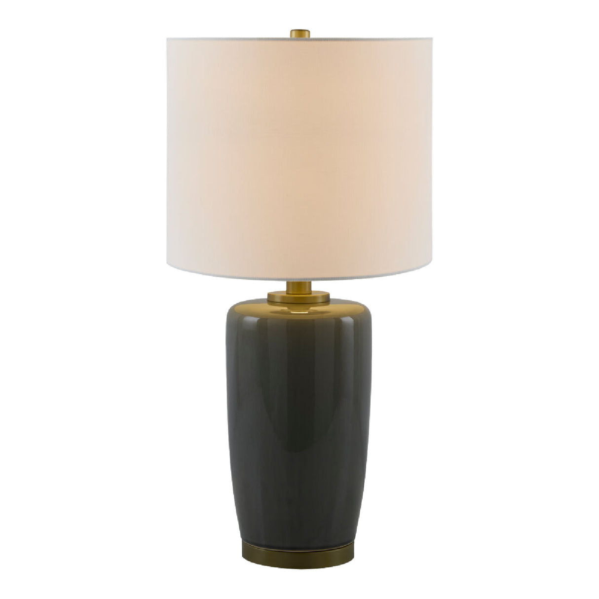 Modern European furniture - Glazed Ceramic Linen Table Lamp - www.oroa.com | Oroa.com