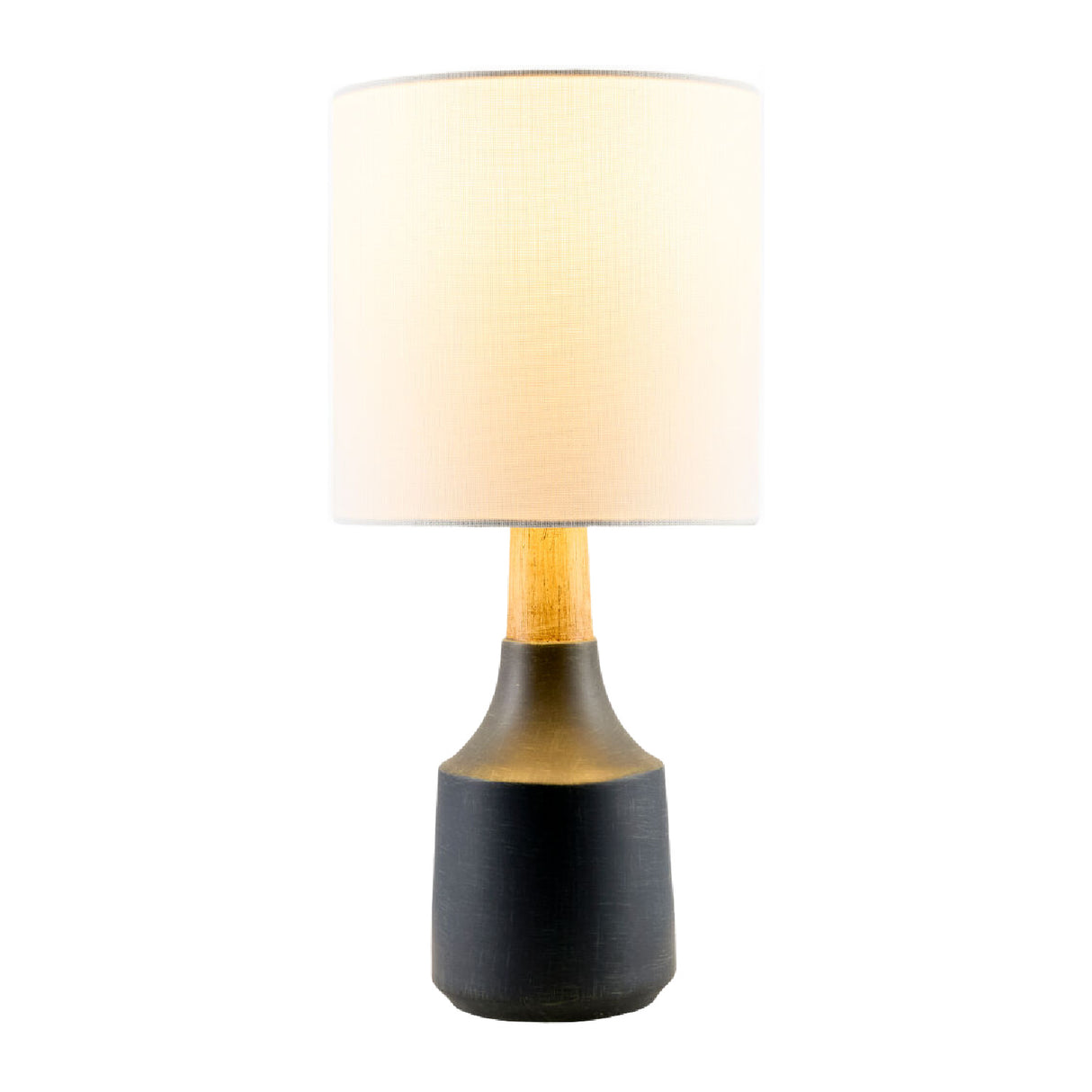 Modern European furniture - Drum Linen Shade Table Lamp - www.oroa.com | Oroa.com