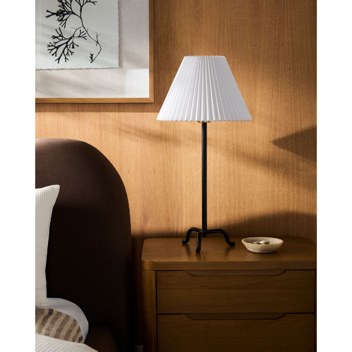 Modern European furniture - Pleated Linen Accent Table Lamp - www.oroa.com | Oroa.com