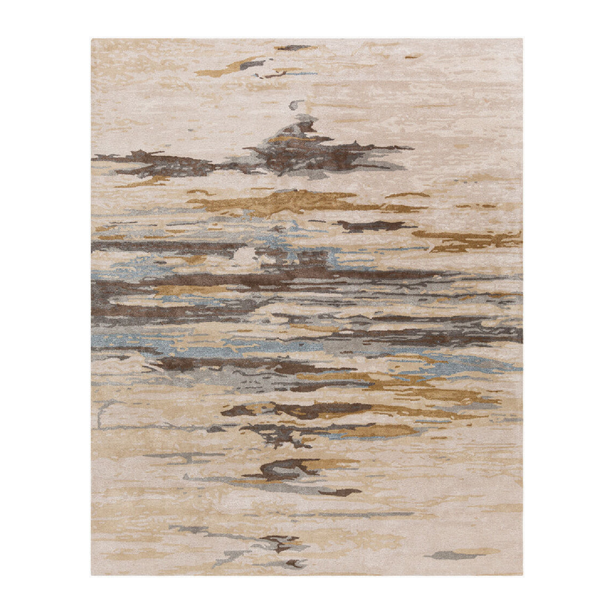 Modern European furniture - Multicolored Viscose Wool Blend Carpet - www.oroa.com | Oroa.com