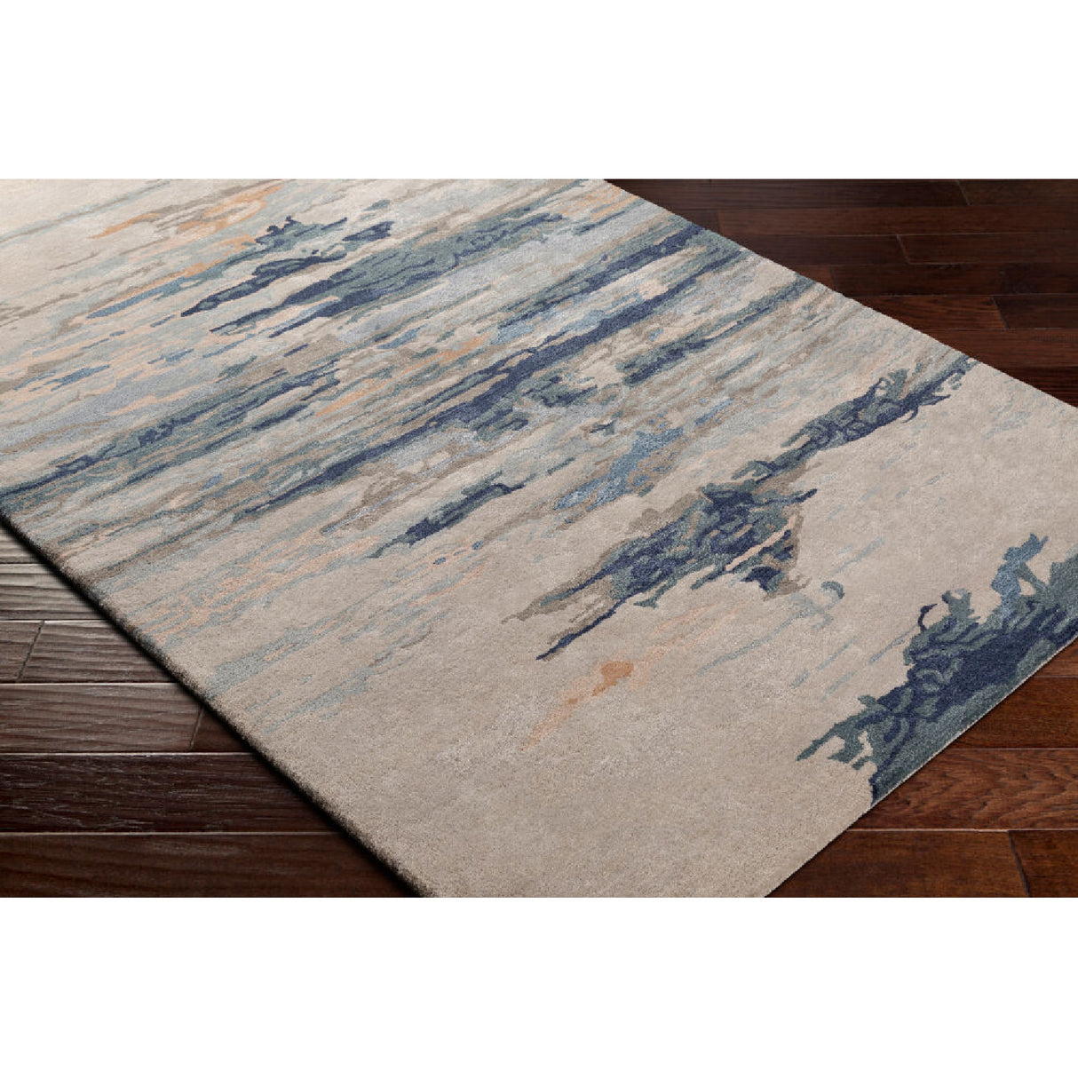 Modern European furniture - Multicolored Viscose Wool Blend Carpet - www.oroa.com | Oroa.com