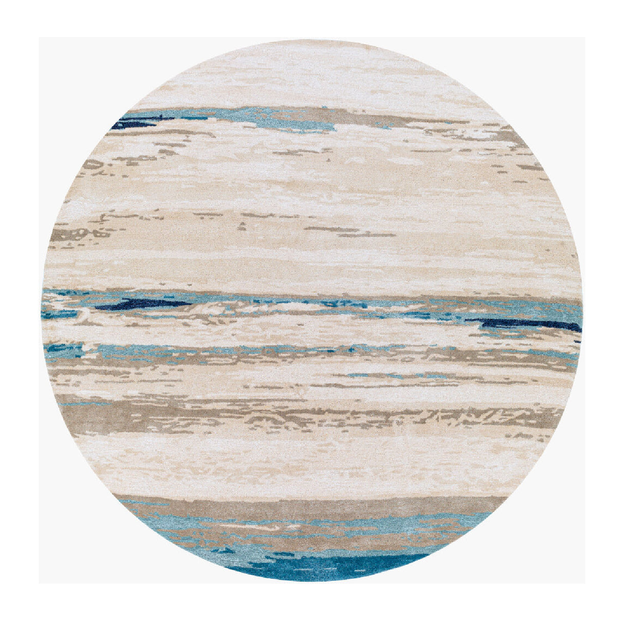 Modern European furniture - Viscose Wool Blend Round Carpet - www.oroa.com | Oroa.com