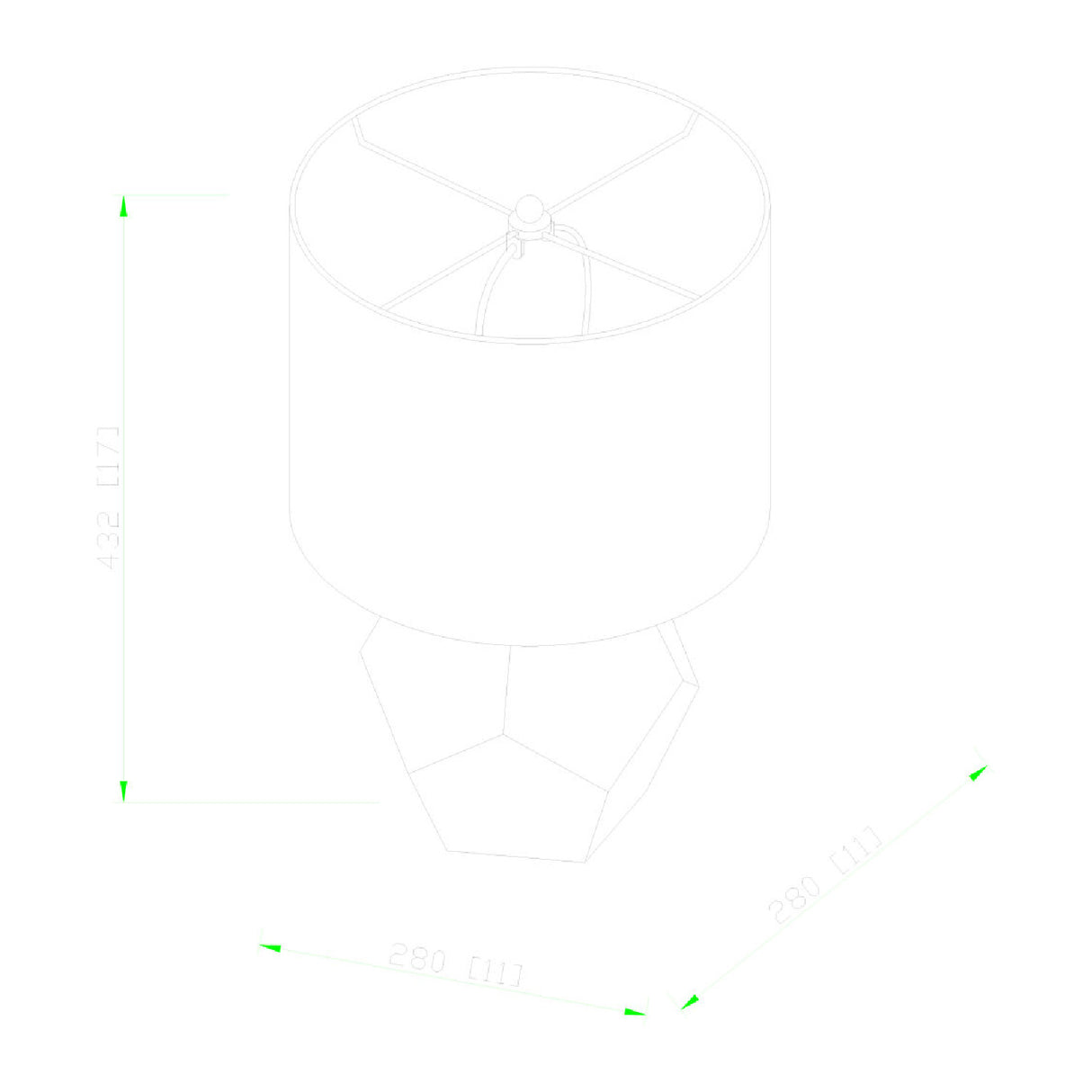 Modern European furniture - Faceted Glass Accent Table Lamp - www.oroa.com | Oroa.com