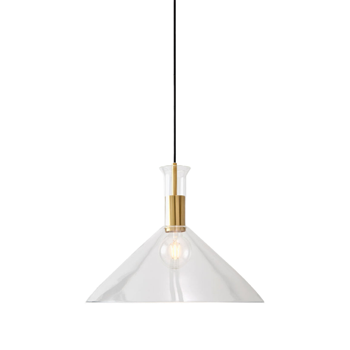 Modern European furniture - Conical Clear Glass Pendant Lamp - www.oroa.com | Oroa.com