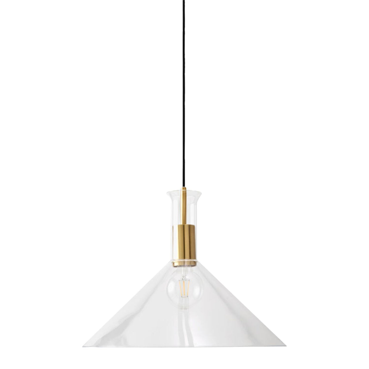 Modern European furniture - Conical Clear Glass Pendant Lamp - www.oroa.com | Oroa.com