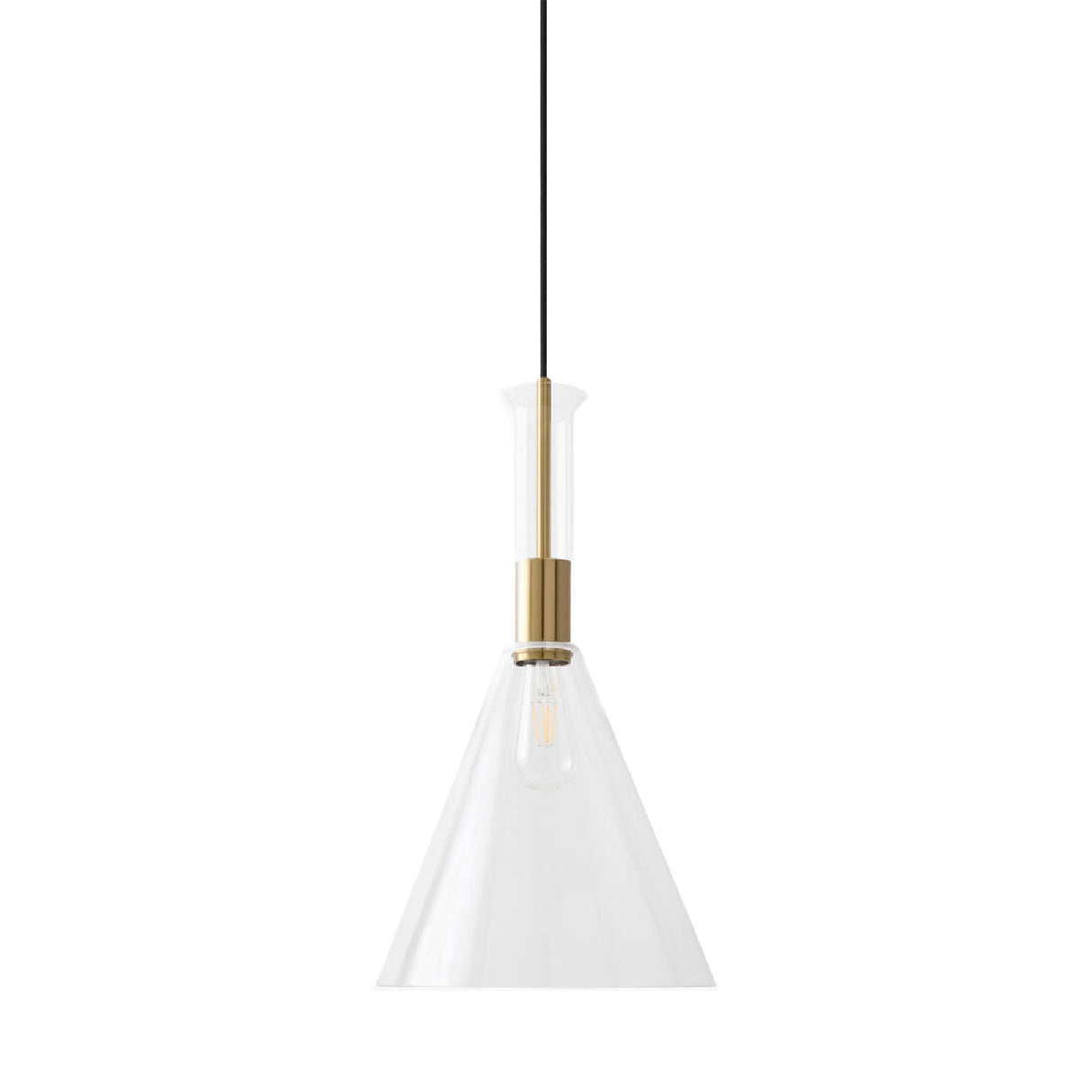 Modern European furniture - Conical Clear Glass Pendant Lamp - www.oroa.com | Oroa.com