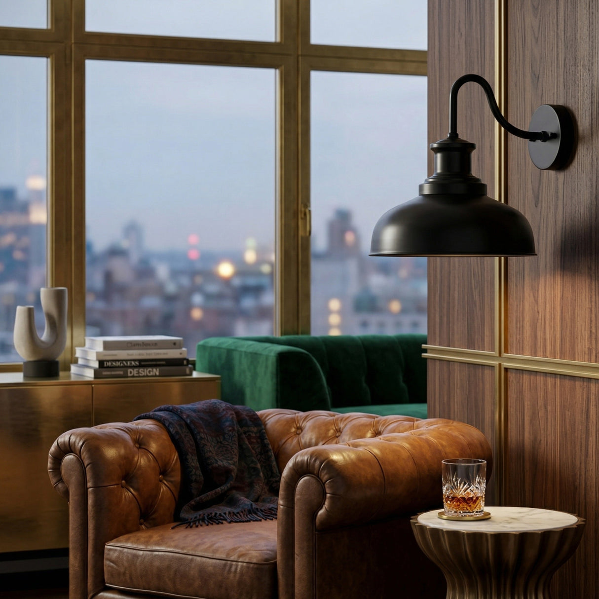 Modern European furniture - Black Metal Wall Lamp - www.oroa.com | Oroa.com