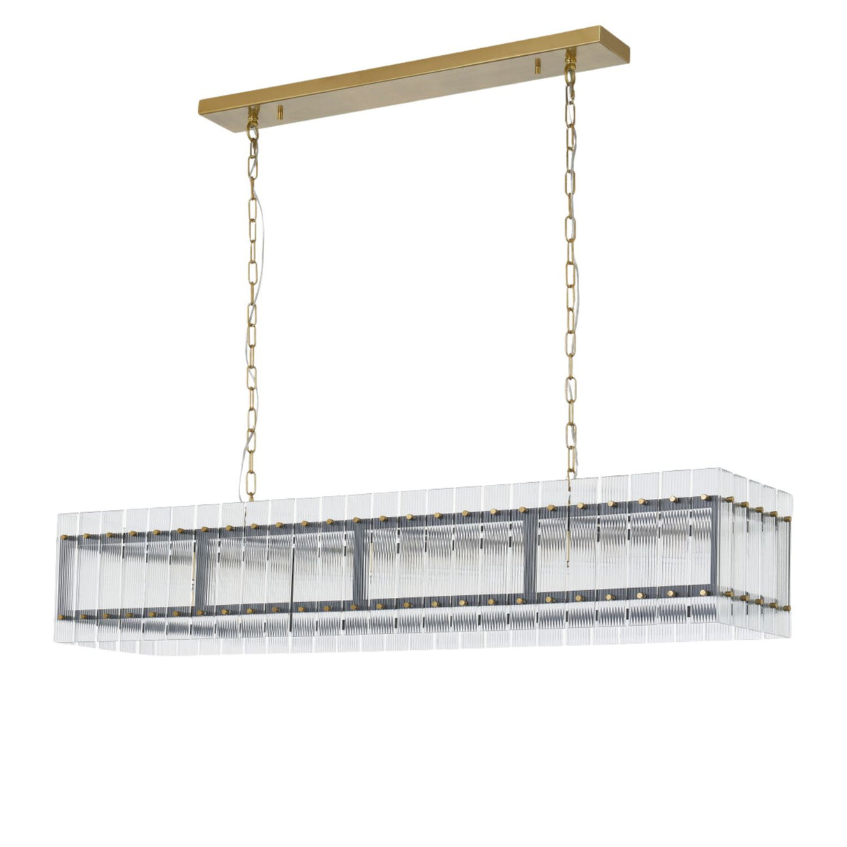 Modern European furniture - Glass Panels 10-Light Chandelier - www.oroa.com | Oroa.com