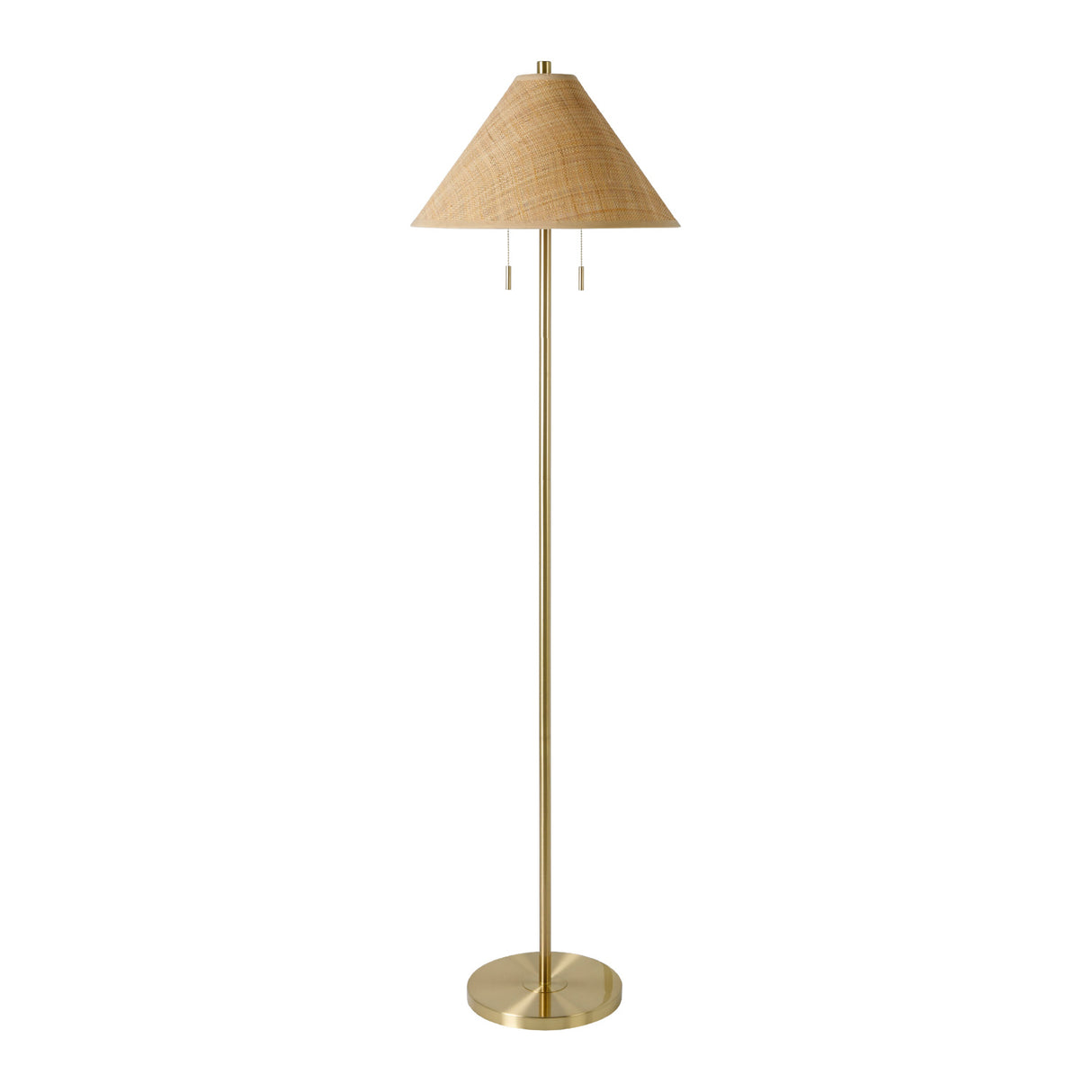 Modern European furniture - Rattan Empire Shade Floor Lamp - www.oroa.com | Oroa.com
